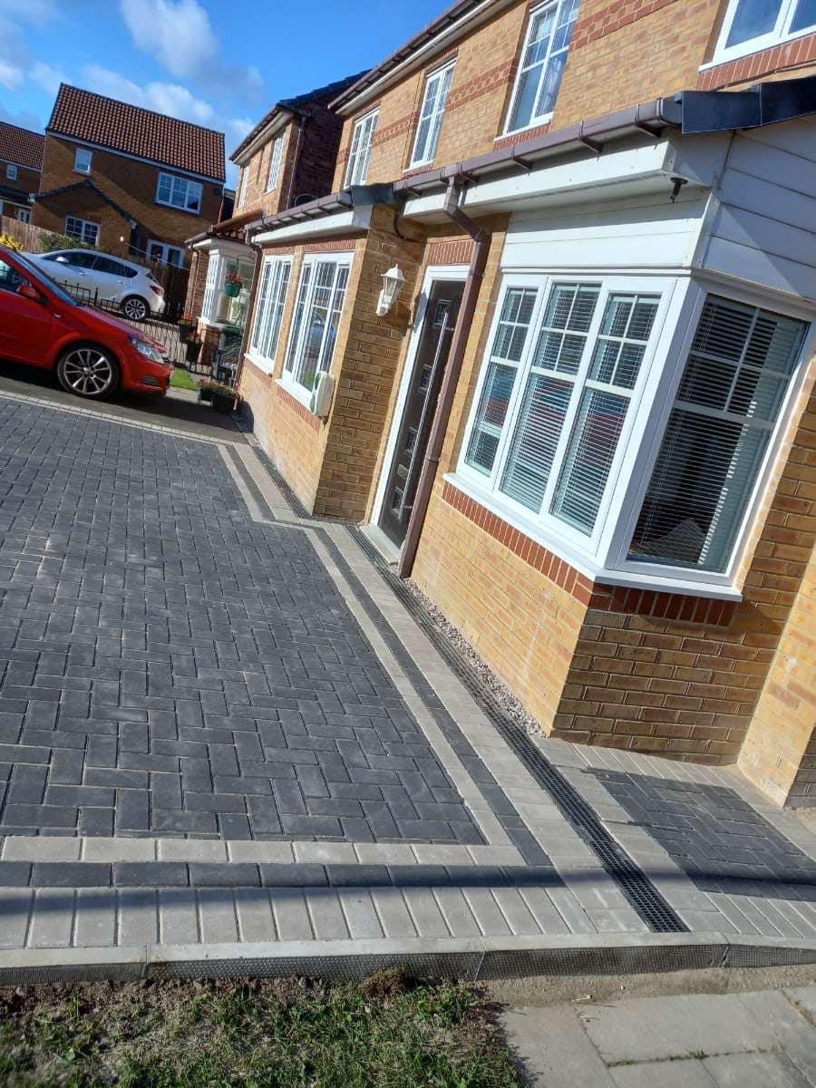 Block paving driveway installed by JP Driveways & Landscaping in Darlington, Durham and Stockton: project 20