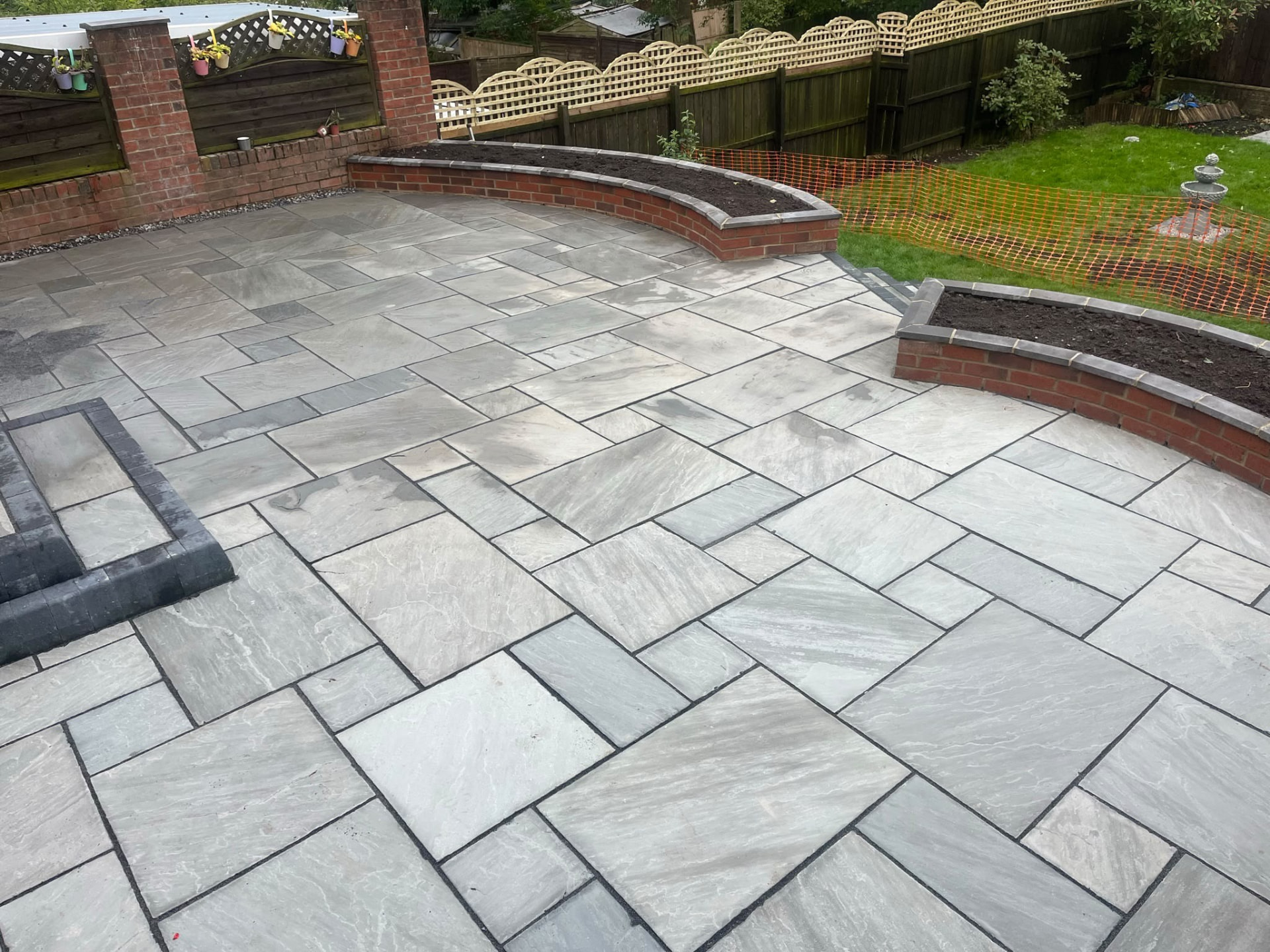 Patio, paving and garden landscaping project by JP Driveways & Landscaping in the North East: project 27