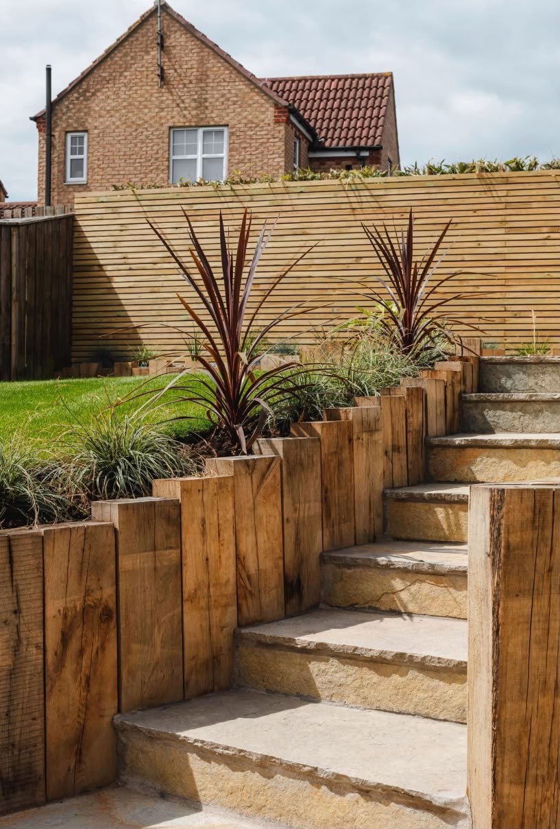 Patio, paving and garden landscaping project by JP Driveways & Landscaping in the North East: project 16
