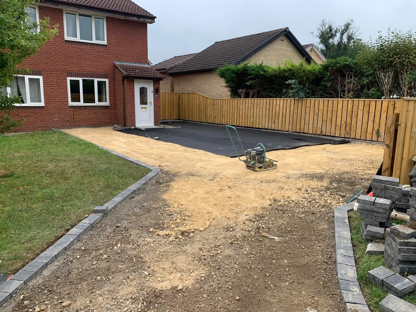 Tarmac driveway laid and machine-rolled by JP Driveways & Landscaping in the North East: project 1