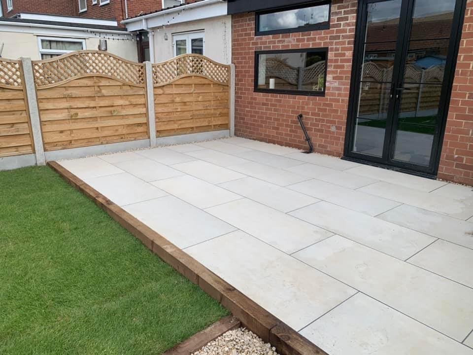 Patio, paving and garden landscaping project by JP Driveways & Landscaping in the North East: project 7