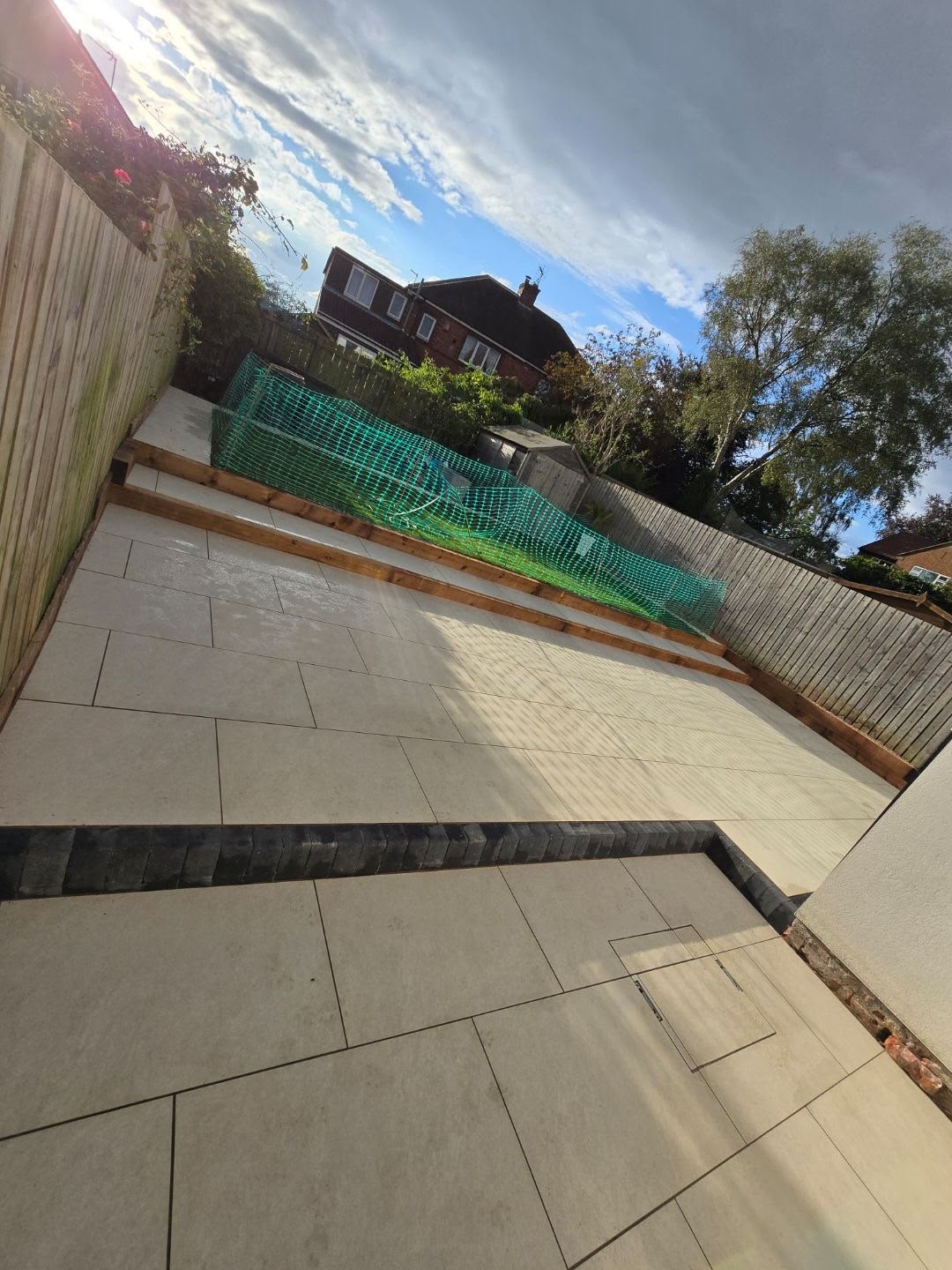 Patio, paving and garden landscaping project by JP Driveways & Landscaping in the North East: project 22