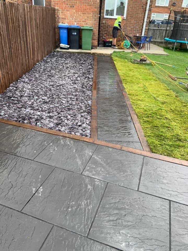 Patio, paving and garden landscaping project by JP Driveways & Landscaping in the North East: project 2