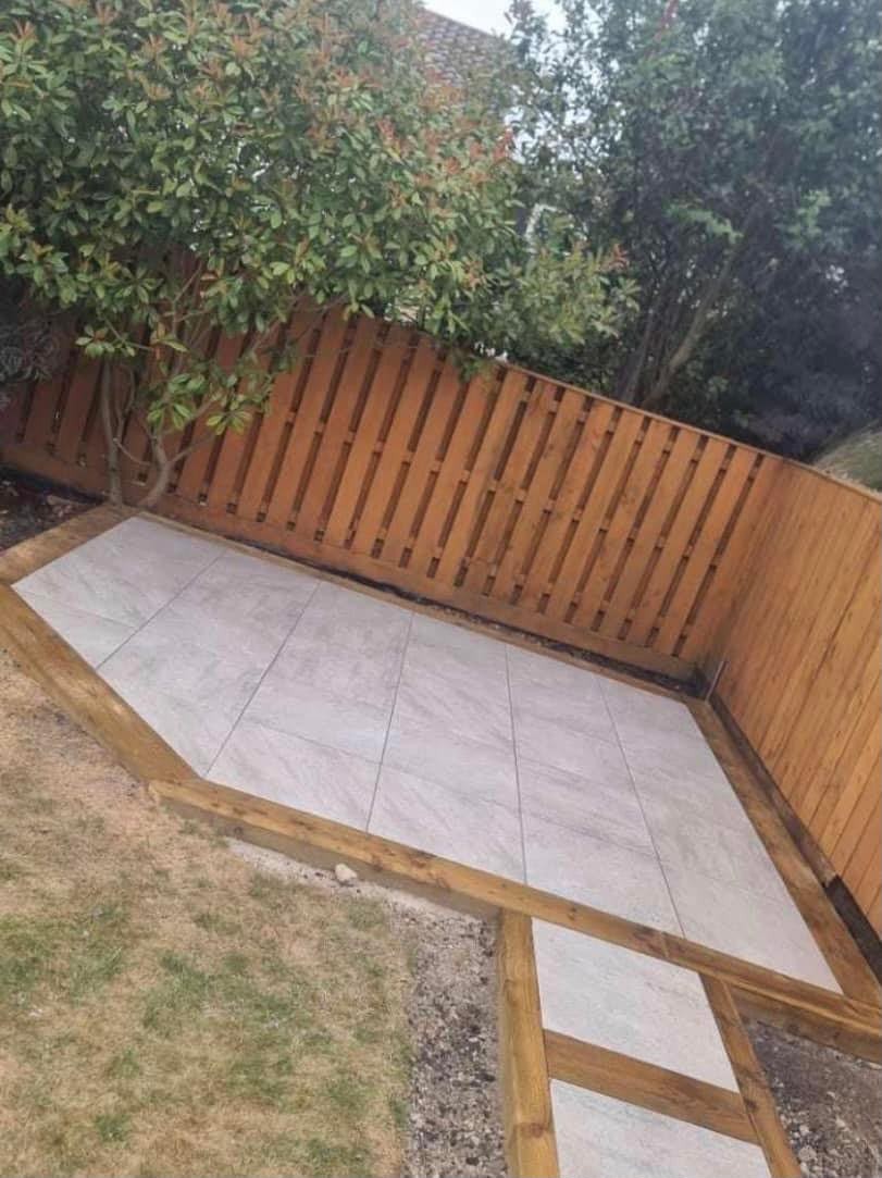 Patio, paving and garden landscaping project by JP Driveways & Landscaping in the North East: project 11